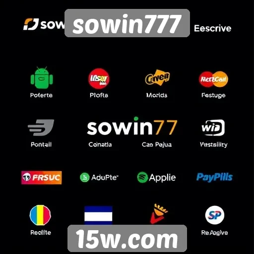 Opções de pagamento disponíveis no sowin777