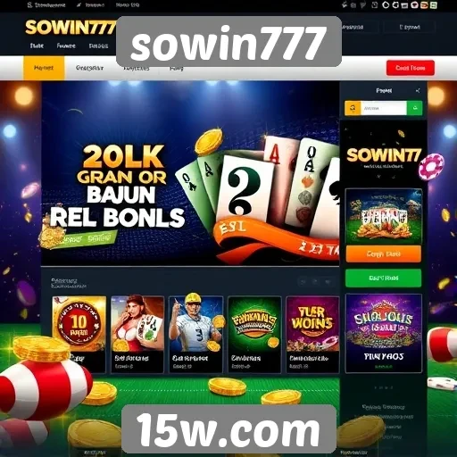 interface do site sowin777 é intuitiva